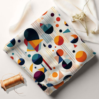 Bauhaus Geometric Abstrakt Pattern#5 ID1068 Stoff