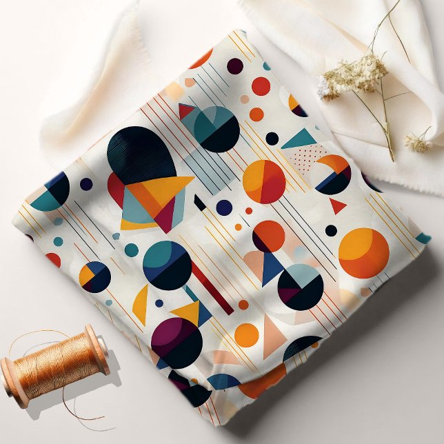 Bauhaus Geometric Abstrakt Pattern#5 ID1068 Stoff (Von Creator hochgeladen)
