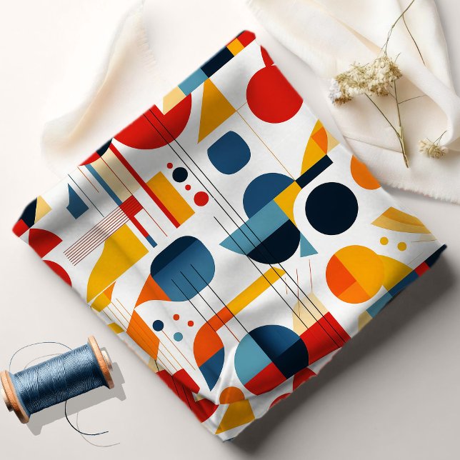 Bauhaus Geometric Abstrakt Pattern#6 ID1068 Stoff (Von Creator hochgeladen)