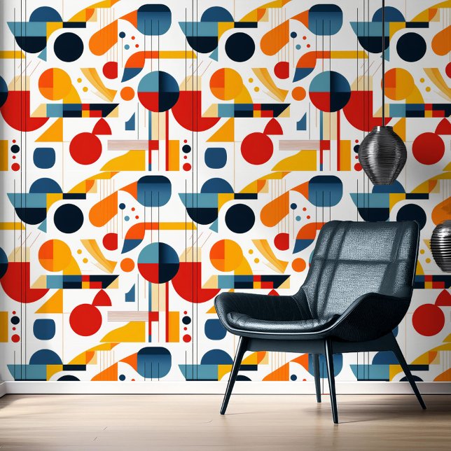 Bauhaus Geometric Abstrakt Pattern#6 ID1068 Tapete (Von Creator hochgeladen)
