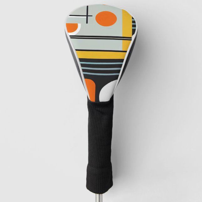 Bauhaus Geometric Design 01 perfekt für Golf Headcover (Vorderseite)