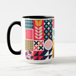 Bauhaus Geometric Muster Cup Tasse