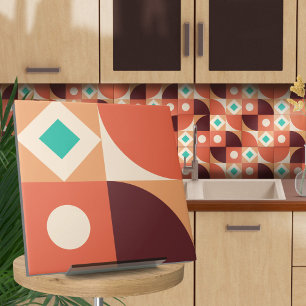 Bauhaus geometrisch abstrakt N4 Fliese