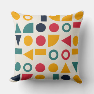 Bauhaus geometrische Formen nahtloses Muster Kissen