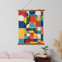 Bauhaus geometrisches minimalistisches Muster Wand