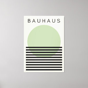 Bauhaus Green Sun Leinwanddruck