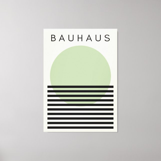 Bauhaus Green Sun Leinwanddruck (Vorderseite)