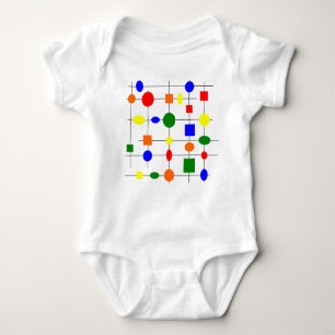 Bauhaus Grid Baby Strampler