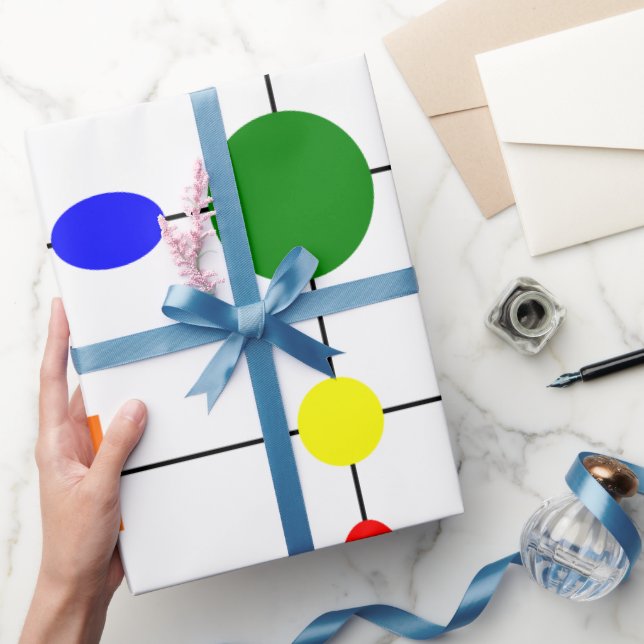 Bauhaus Grid Geschenkpapier (Schenken)