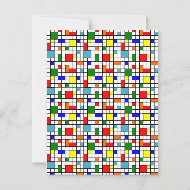 Bauhaus Grid Mitteilungskarte (Vorderseite)