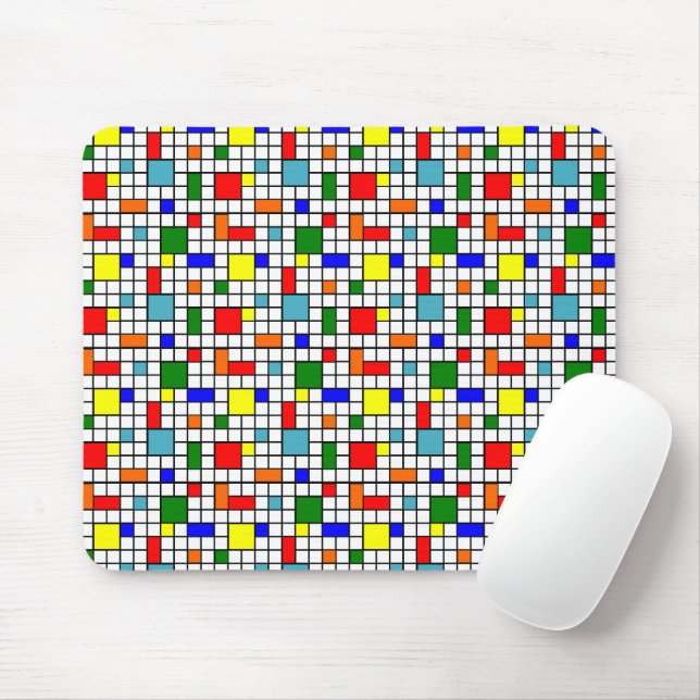 Bauhaus Grid Mousepad (Mit Mouse)