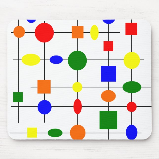 Bauhaus Grid Mousepad (Vorne)