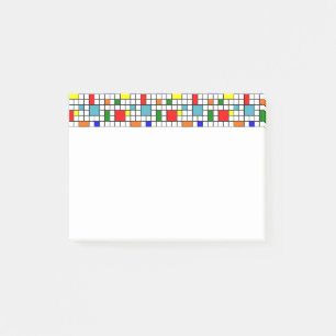 Bauhaus Grid Post-it Klebezettel