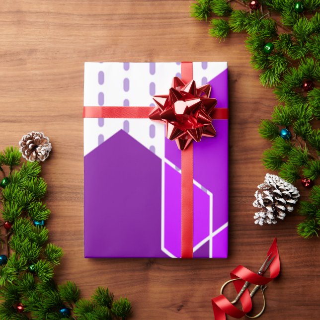 Bauhaus Hexagons Geschenkpapier (Feiertagsgeschenk)