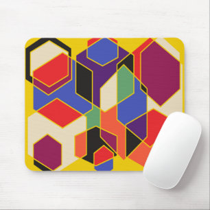 Bauhaus Hexagons Mousepad