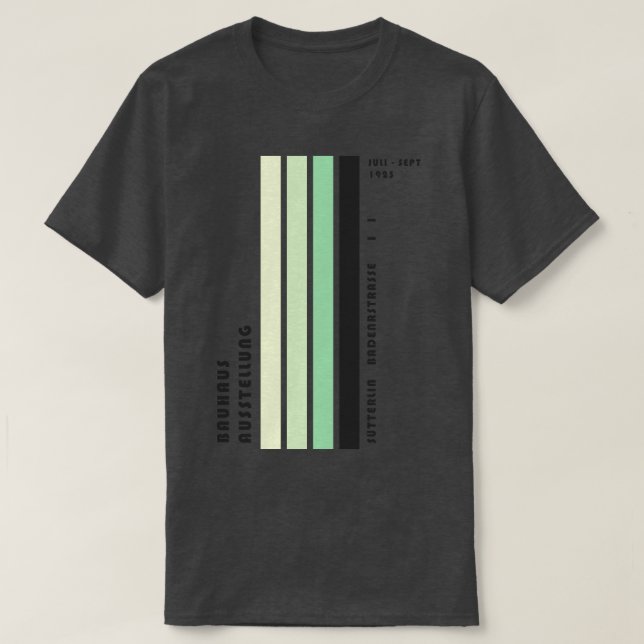 Bauhaus Homage Moderne Galerie Abstrakt Bauhaus Au T-Shirt (Design vorne)