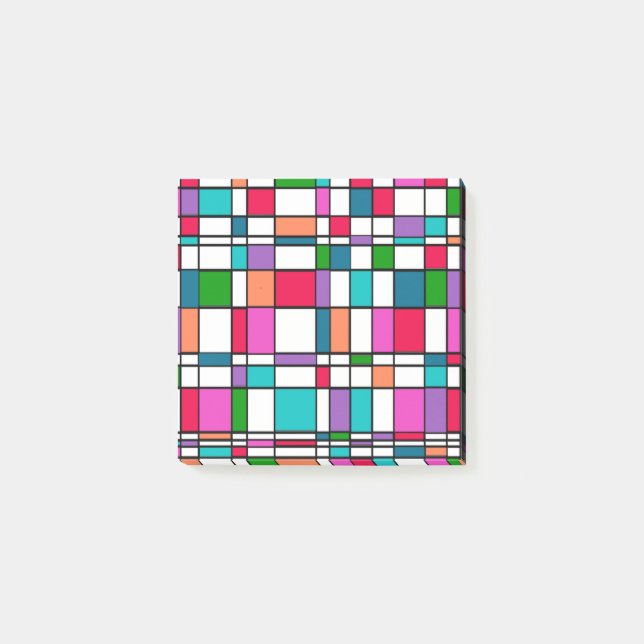Bauhaus in Blume Power Colors Post-it Klebezettel (Vorderseite)