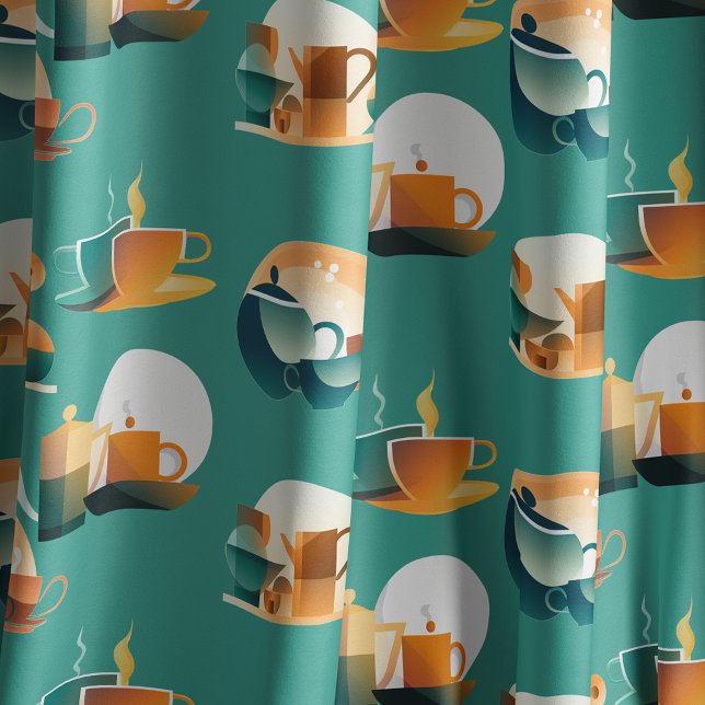 Bauhaus Inspiriert Retro-Kaffee Stoff (Von Creator hochgeladen)