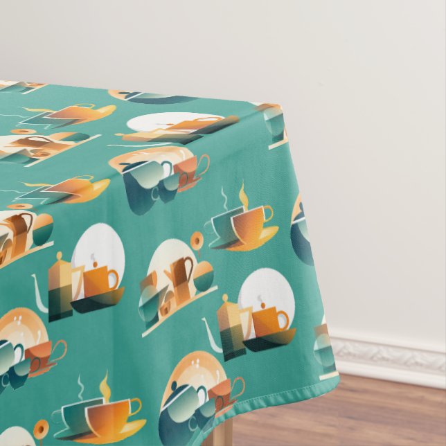 Bauhaus Inspiriert Retro-Kaffee Tischdecke (Beispiel)