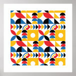Bauhaus Inspiriert zeitgenössisches Mittelalter Foliendrucke<br><div class="desc">Geometrisches Muster</div>