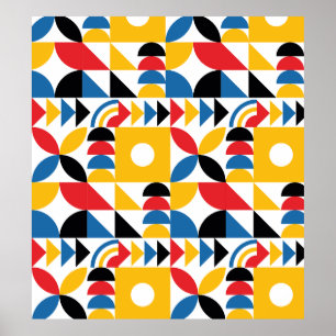 Bauhaus Inspiriert zeitgenössisches Mittelalter Poster