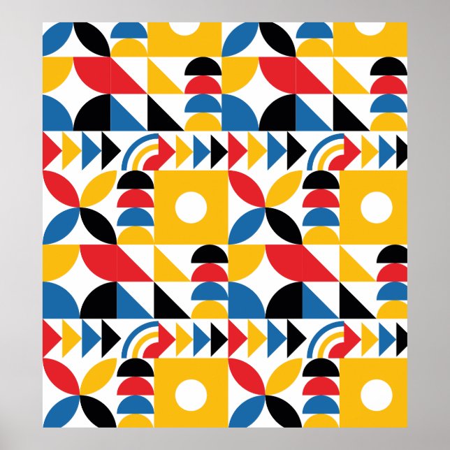 Bauhaus Inspiriert zeitgenössisches Mittelalter Poster (Vorne)