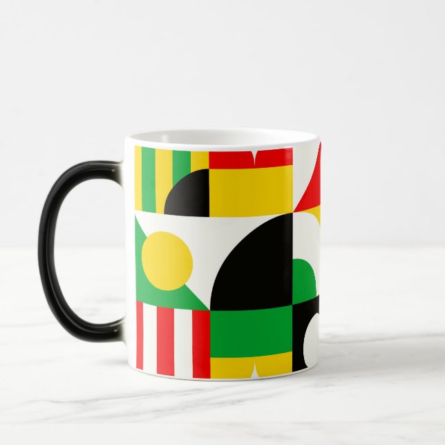 Bauhaus Inspirierte Abstrakte Tasse (Links)