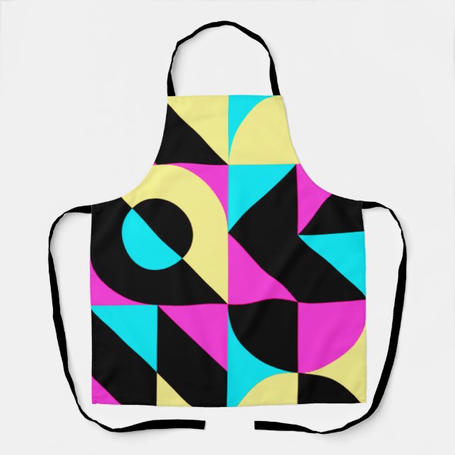 Bauhaus Inspirierte geometrische Muster Schürze (Vorderseite)