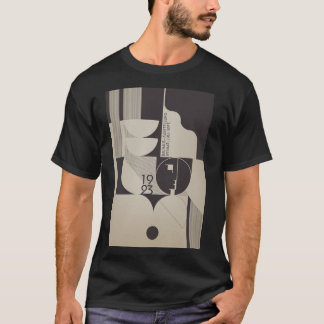 Bauhaus Inspiriertes geometrisches Muster T-Shirt