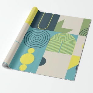 Bauhaus-Kompositionskunst aus abstrakten Epochen Geschenkpapier