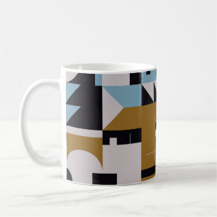 Bauhaus-Kompositionskunst aus abstrakten Epochen Kaffeetasse