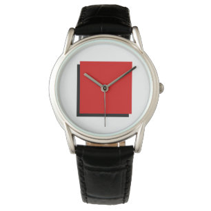 Bauhaus Kunstkomposition Roter Platz Armbanduhr