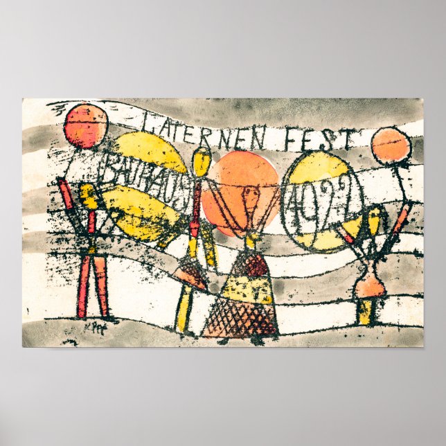 Bauhaus Lantern Festival | Paul Klee | Poster (Vorne)