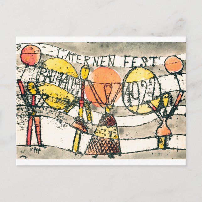 Bauhaus Lantern Festival | Paul Klee | Postkarte (Vorderseite)