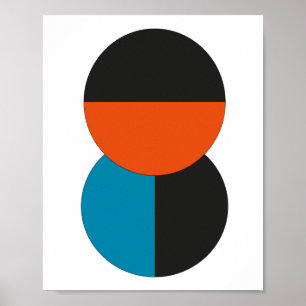 Bauhaus Minimal Vintagen 20er Jahre Geometrisches  Poster