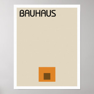 Bauhaus Minimalistisch II Poster