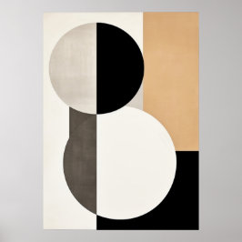 Bauhaus, modern, minimalistisch, geometrisch, abst poster