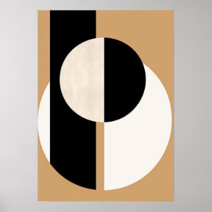 Bauhaus, modern, minimalistisch, geometrisch, abst poster