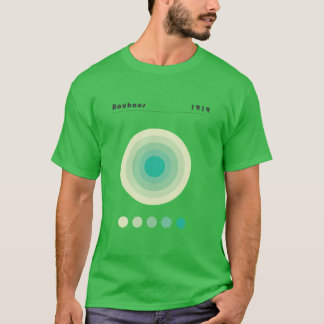 Bauhaus Monochromatisches Wheel Hommage Moderne Ga T-Shirt