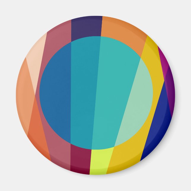 Bauhaus-Muster Magnet (Vorne)