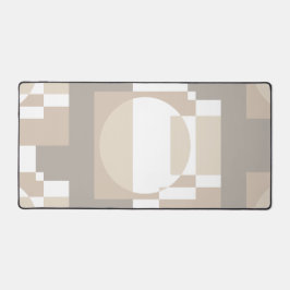 Bauhaus Neutral Geometric Circle Abstract Art Schreibtischunterlage