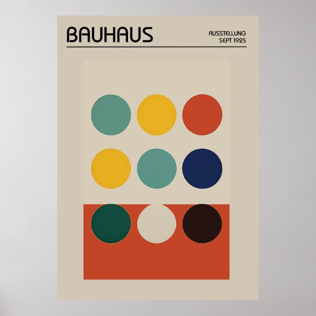 Bauhaus Poster (Vorne)