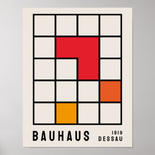 Bauhaus Poster, Ausstellung Bauhaus Print B16 Poster
