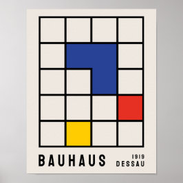 Bauhaus Poster, Ausstellung Bauhaus Print B17 Poster