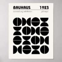 Bauhaus Poster Wand an Wand Kunst