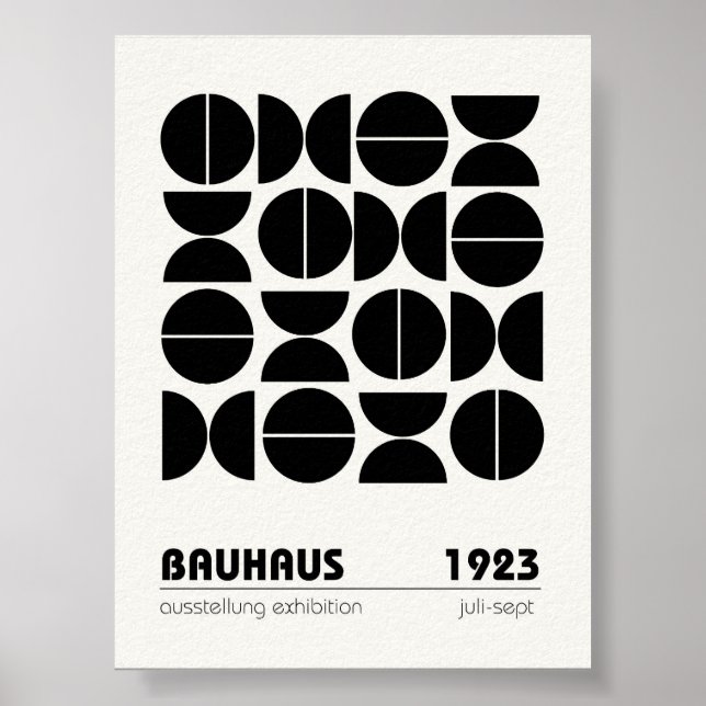Bauhaus Poster Wand an Wand Kunst (Vorne)