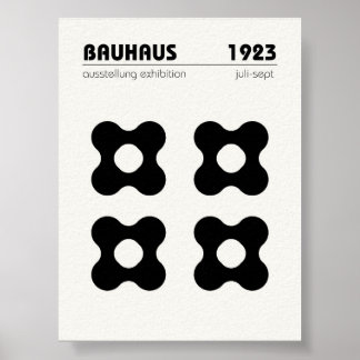 Bauhaus Poster Wand an Wand Kunst