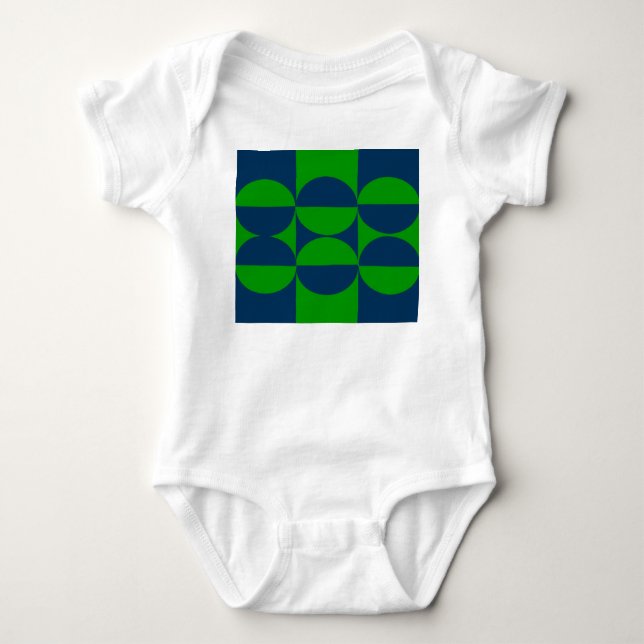 Bauhaus-Quadrate Baby Strampler (Vorderseite)