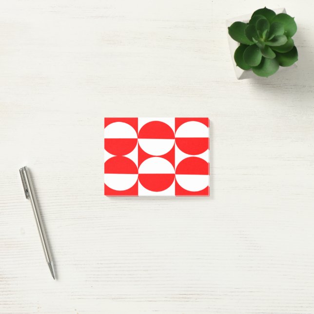 Bauhaus-Quadrate Post-it Klebezettel (Büro)