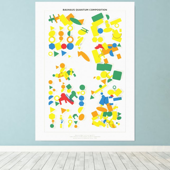 Bauhaus Quantenkomposition  Leinwanddruck (Insitu (Holzboden))